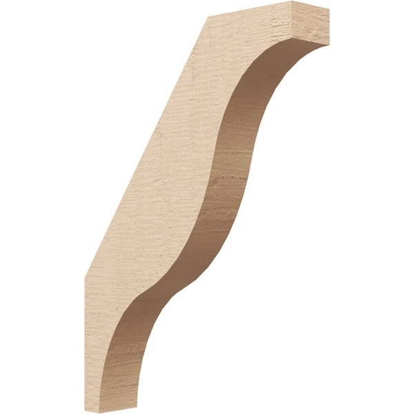Ekena Millwork 3-inch W x 16-inch D x 22-inch H Funston Rough Cedar Woodgrain TimberThane Knee Brace, Primed BRCUR03X16X22FSTRCPR - main